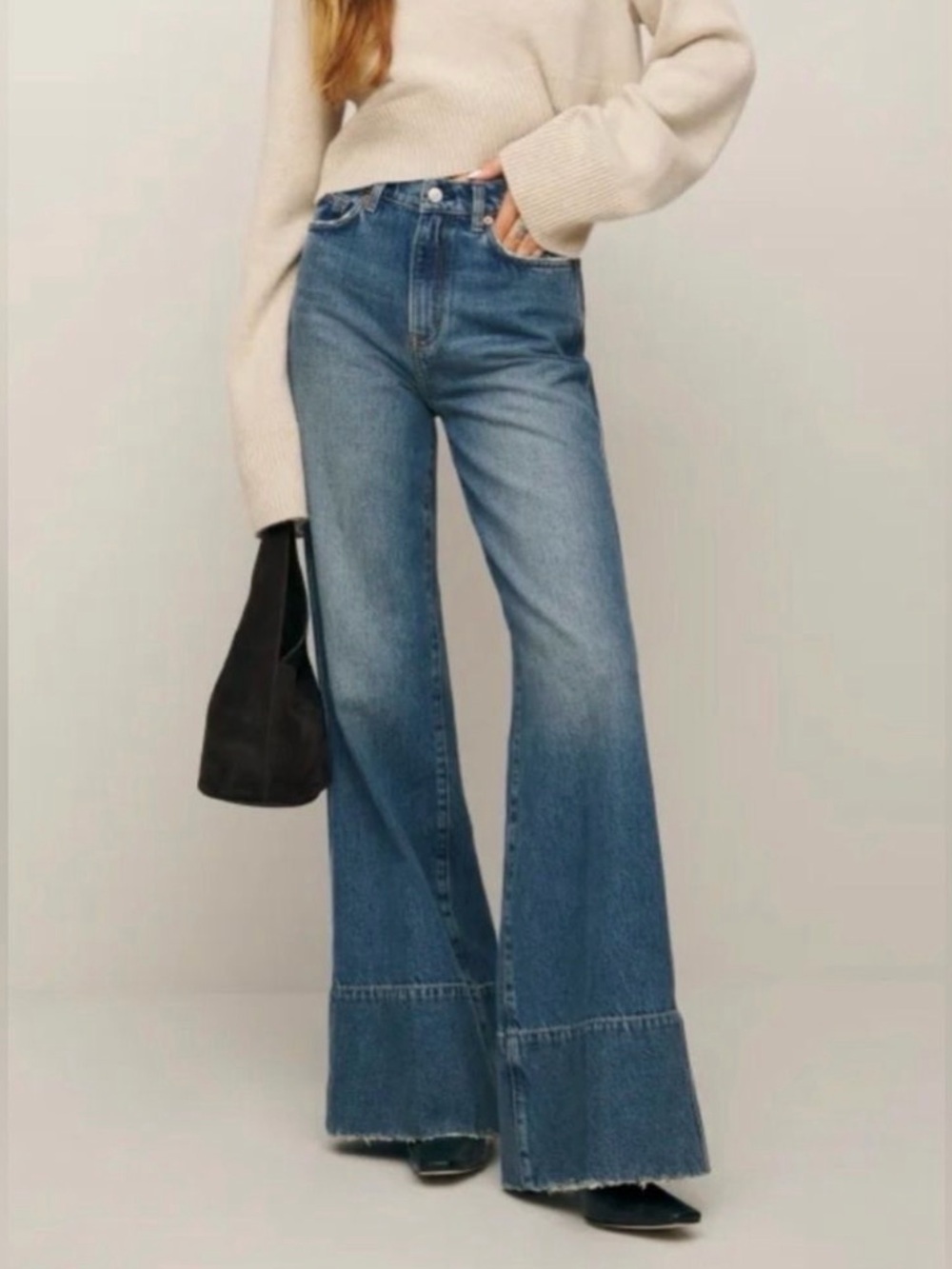 Reformation Penney High Rise Relaxed Flare Jeans